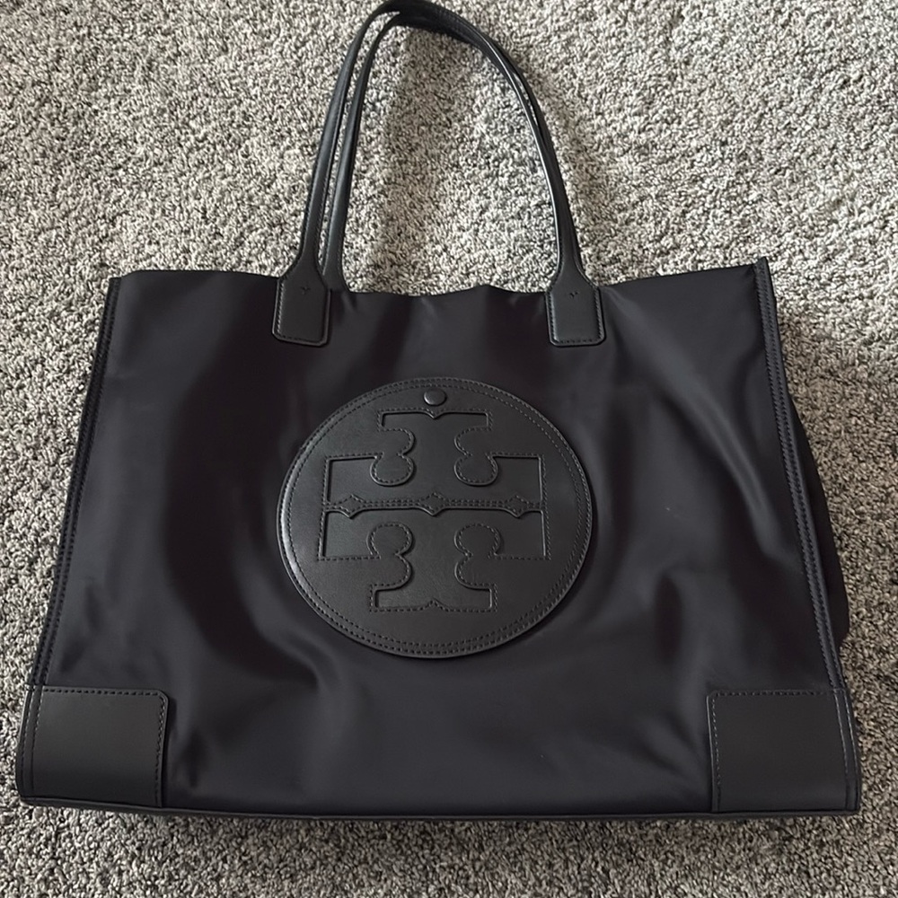 Tory Burch Black Ella tote bag
